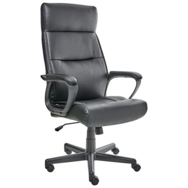 Beliani Executive Chair Guru Faux Leather Black