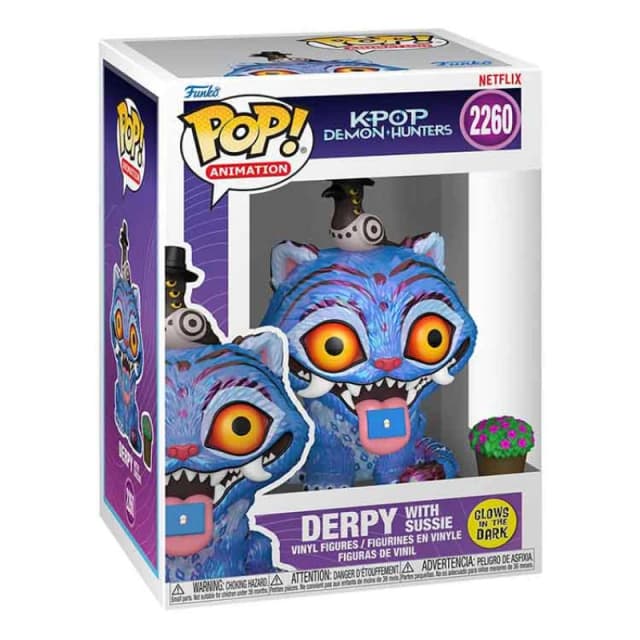 Funko Pop Animation: KPop Demon Hunters - Derpy with Sussie (Glow in the Dark) - Collectable Vinyl Figure - Gift Idea - Official Merchandise - Movies