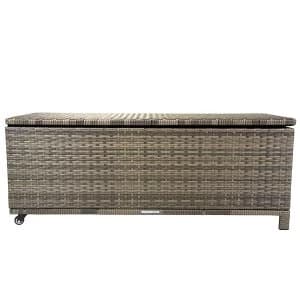 Charles Bentley Verona Rattan Garden Storage Box - Brown