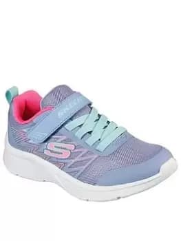 Skechers Microspec Bold Delight Trainers, Purple/Pink, Size 13 Younger