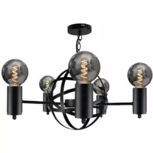 Keter Solar Pendant Ceiling Light Black, 60cm, 5x E27