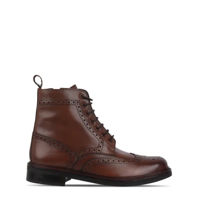 Firetrap Leather Brogue Boots Mens Brown male 7 (41)