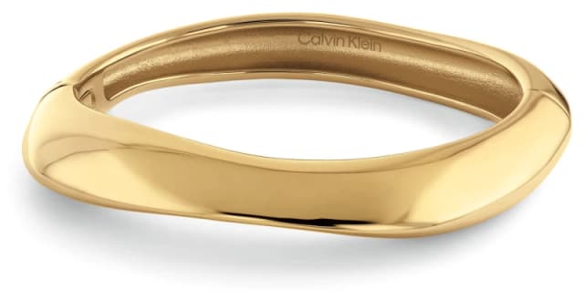 Calvin Klein 35000818 Womens Sculpted Bangle Gold-Tone Jewellery