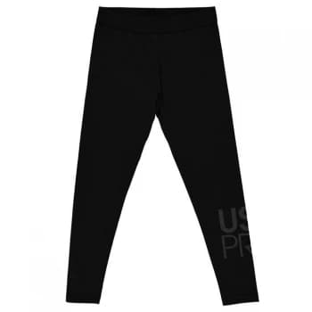 USA Pro Jersey Leggings Junior Girls - Black