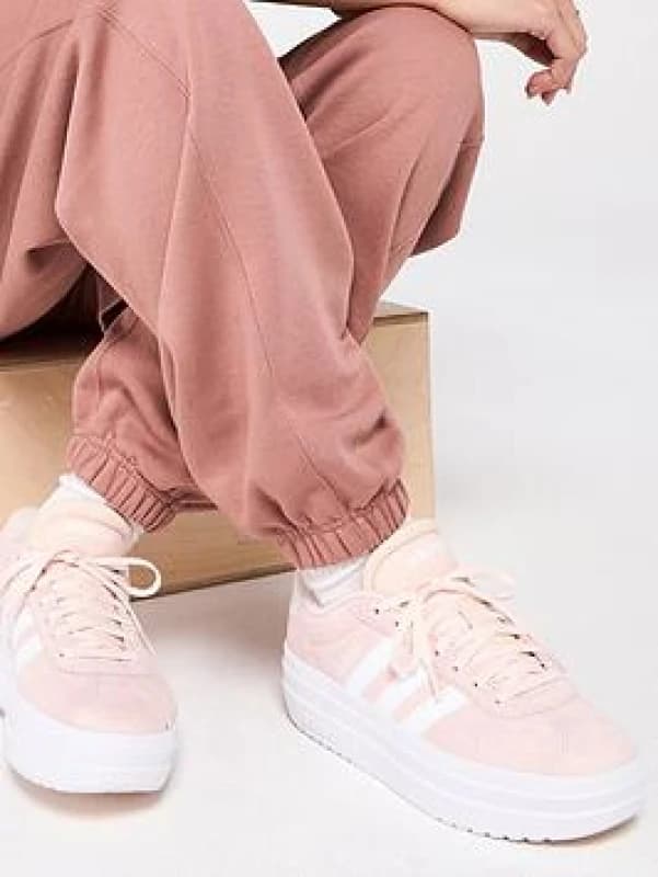 adidas VL COURT BOLD womens Shoes (Trainers) in Pink