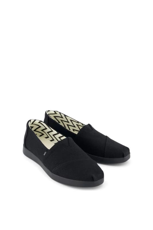 TOMS Womens Alpargata Plus Shoe in Black Size: 4 Black Female 4