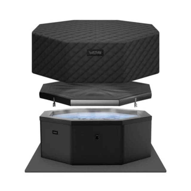Wave Spas Wave Spas Wave Como Energy-Efficient Hot Tub Bundle 6 Person in Black 6 Person Unisex 5061039897400