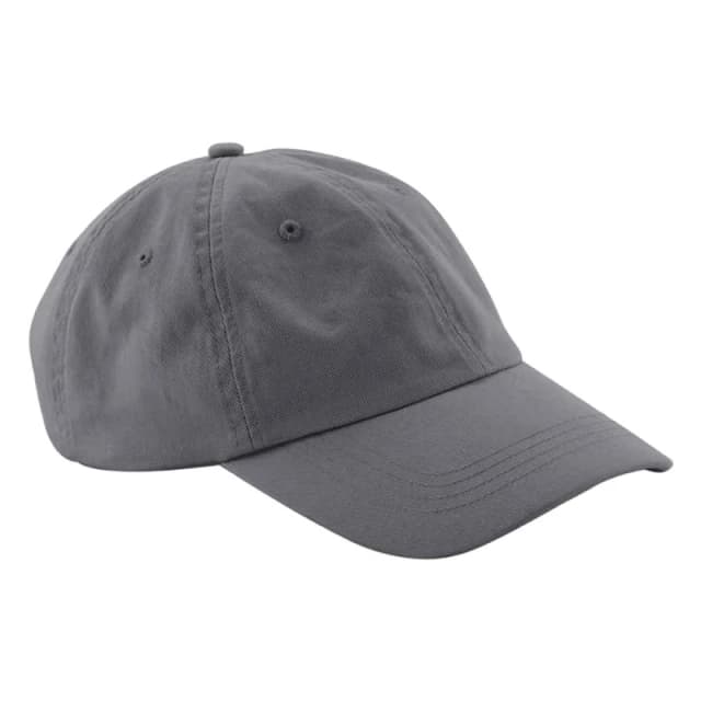 Beechfield Beechfield Men Cotton Baseball Cap in Dark Grey Dark Grey One Size Male 5063300462447