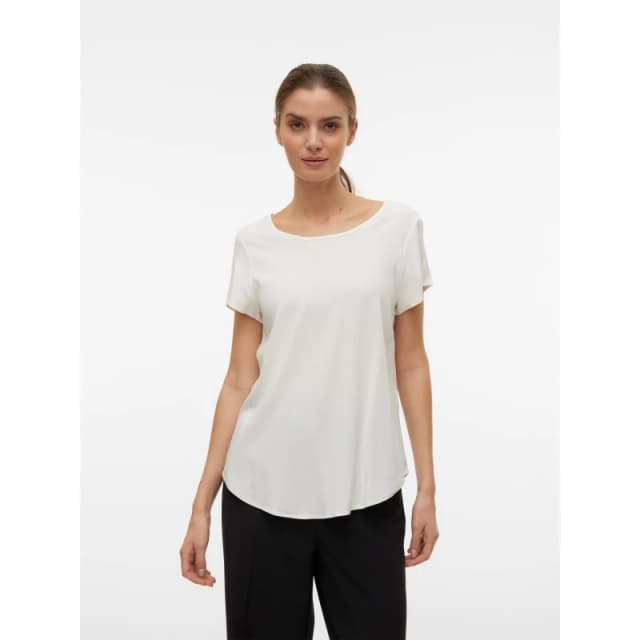Vero Moda Bella SS Top Regular Fit T-Shirts 8 White 65042401310