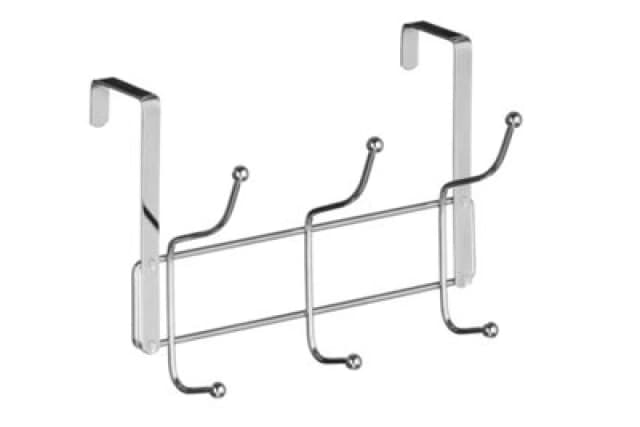 Premier Housewares Over Door Over Door 6 Hook Hanger Silver