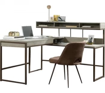 TEKNIK Manhattan View L-Shaped Desk - Oak