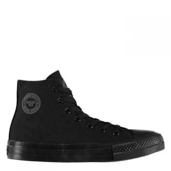 SoulCal Canvas Junior Hi Top Trainers - Black