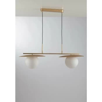Fan Europe Lighting - Fan Europe Chaplin - Globe Bar Ceiling Pendant, Satin Gold, E27