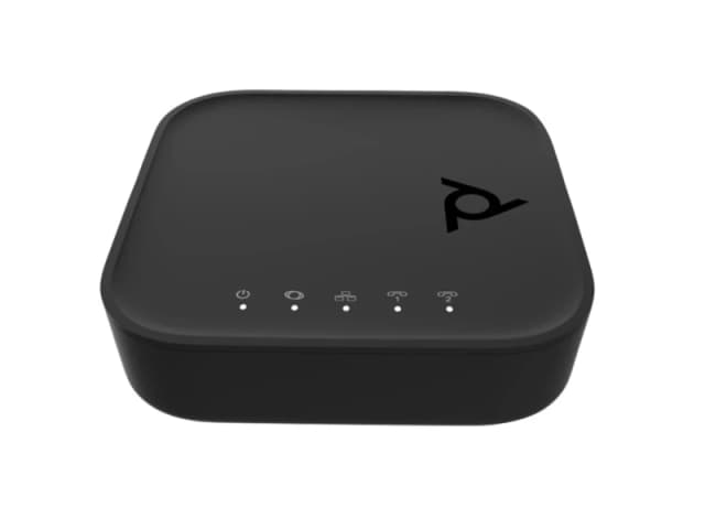 HP Poly ATA 402 2FXS Voice Port VoIP Adapter with Open SIP and Power S