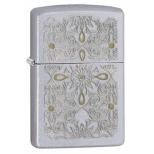 Zippo Classic Curve Satin Chrome Windproof Lighter