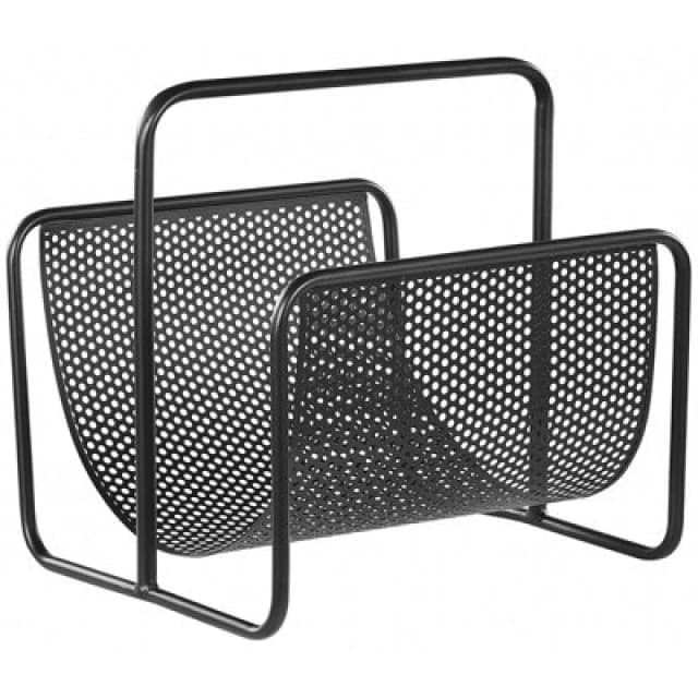 Beliani Magazine Rack Bela Metal Black
