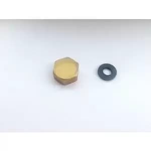 Wickes Bsp Brass Cap - 1/2in