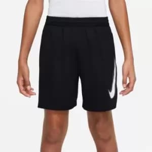 Nike Dri-FIT Multi+ Big Kids (Boys') Graphic Training Shorts - Black