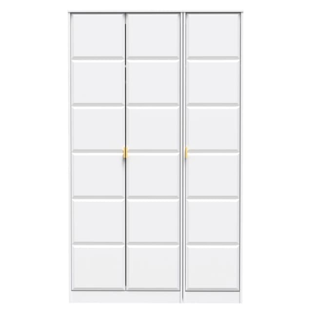 Ready Assembled 2 U Metro 3 Door Wardrobe (Ready Assembled) in White Size: Large White Unisex Large