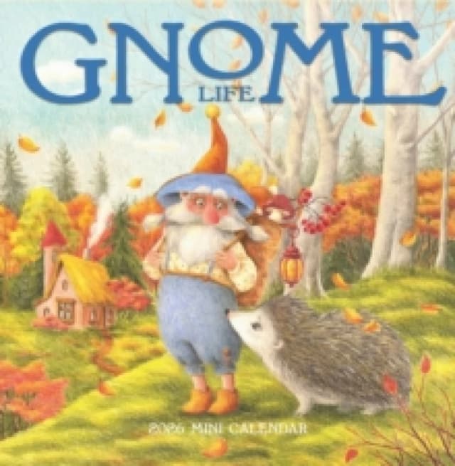 Gnome Life Mini Wall Calendar 2026 Calendar