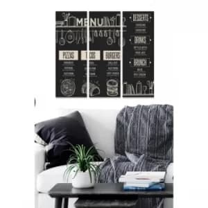 MDF490108249 Multicolor Decorative MDF Painting (3 Pieces)