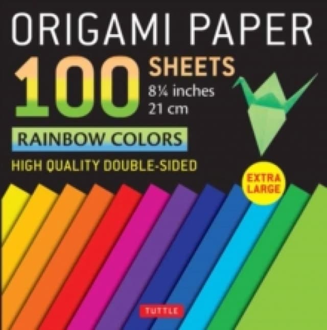 Origami Paper 100 sheets Rainbow Colors 8 1/4 (21 cm). Notebook / blank book. By Tuttle Studio" Books