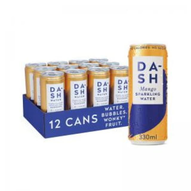 Dash Mango Sparkling Water 330ml (12 Pack) DBL006