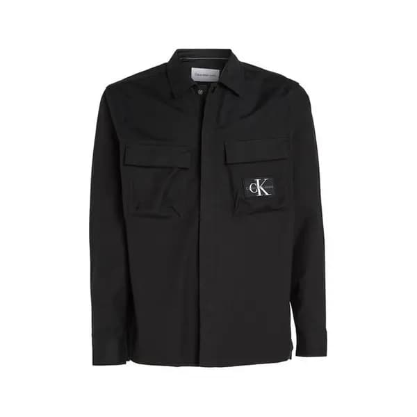 Calvin Klein Jeans Utility Cargo Overshirt - Black XS