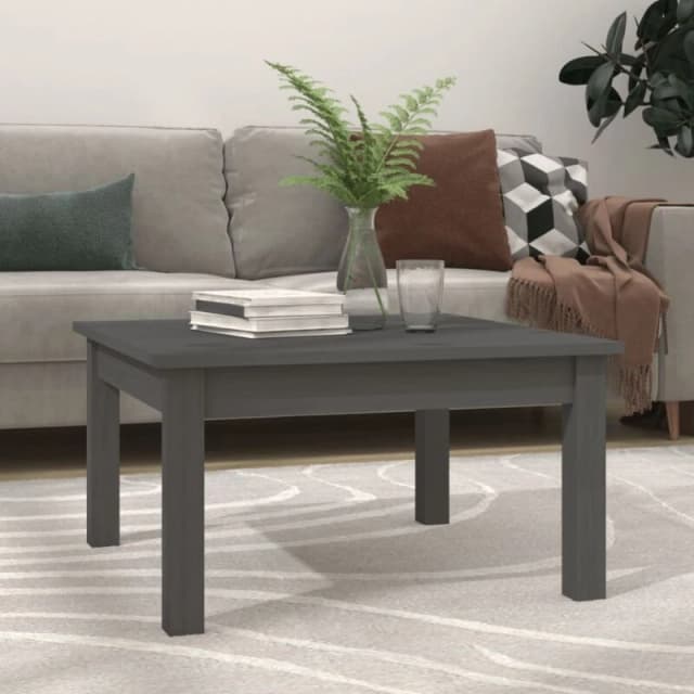 VIDAXL Vidaxl - Coffee Table Grey 55x55x30cm Solid Wood Pine 8720287188346