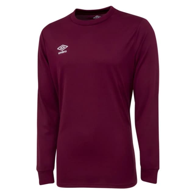 Umbro Umbro Men Club Long-Sleeved Jersey in Burgundy Size: Small Burgundy S Male 5063107688835
