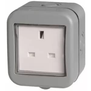 BG Weatherproof IP55 13Amp Unswitched 1 Gang Socket - WPB23-01