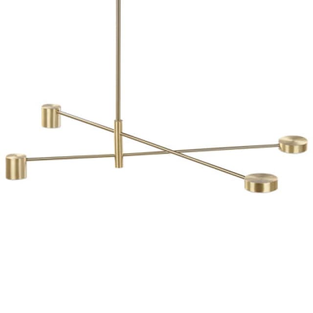 Beliani Pendant Lamp Bandon Metal Gold