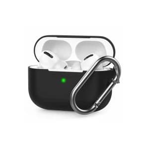 AirPods Pro Silicone Case w/Carabiner Clip - Black