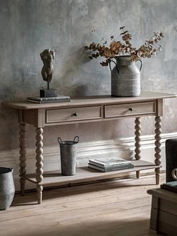 Gallery Interiors Abingdon 2 Drawer Console Table