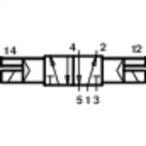 Norgren Mechanically operated pneumatic valve V60A511A-A313L 24 V DC Enclosure material Aluminium Sealant NBR