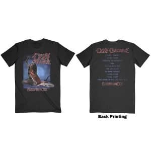Ozzy Osbourne - Blizzard of Ozz Tracklist Unisex Large T-Shirt - Black