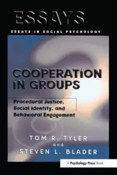 Cooperation in groups - Tom R. Tyler - Paperback - Used
