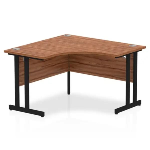 Impulse Impulse 1200mm Corner Desk Walnut Top Black Cantilever Leg ICCDC12BWNT