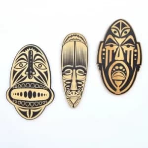 LAZ147 Multicolor Decorative Wooden Wall Accessory