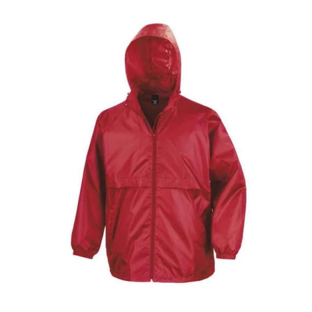 Result Core Mens Core Lightweight Waterproof Jacket in Red Size: XS Red Male XS