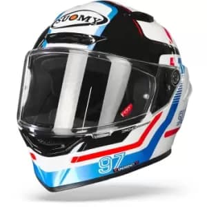 Suomy Track 1 Ninety Seven White Blue Full Face Helmet L