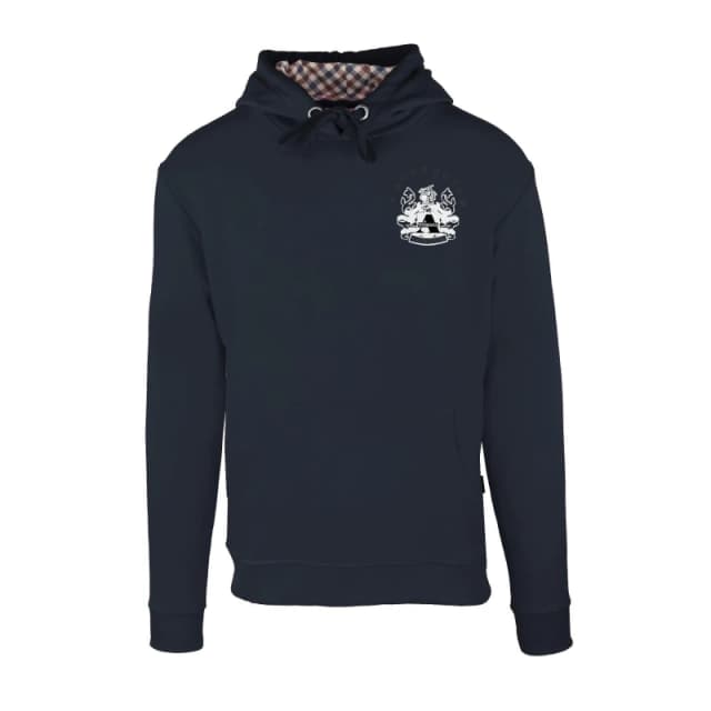Aquascutum Mens Pull Over Hoodie Navy male Small