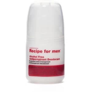Recipe For Men Alcohol Free Antiperspirant Roll On Deodorant For Him 60ml