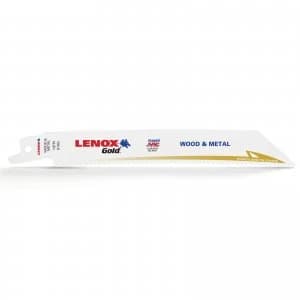 Lenox Gold 10TPI Wood Metal Cutting Reciprocating Saw Blades 152mm Pack of 5