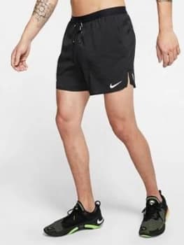 Nike Flex Stride Shorts - Black/Silver, Size L, Men