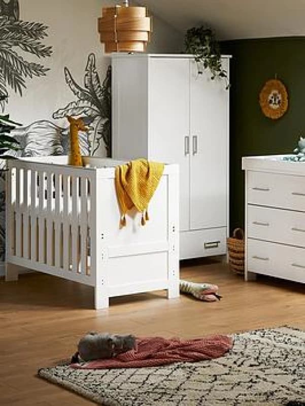 Obaby Nika Mini 3 Piece Room Set - White Wash Nursery One Size White 42964301000