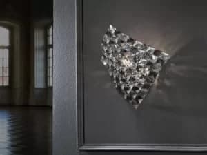 Sat 1 Light Crystal Wall Lamp Chrome, G9