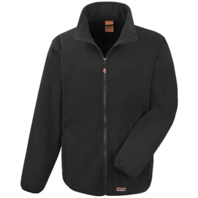 Result Result Men Heavy Duty Fleece Jacket in Black Size: X-Small Black XS Male 5063470392780