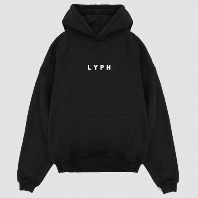 LYPH Empty Hoodie Black male Small