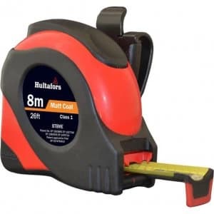 Hultafors Brick Mate Tape Measure Imperial & Metric 26ft / 8m 25mm